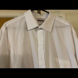 VAN HEUSEN White Dress Shirt BIG & TALL